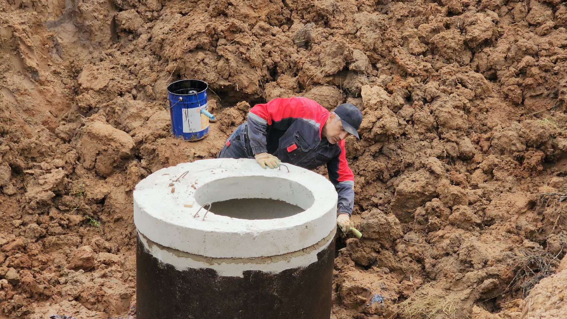 Строительство канализации , Канализационная сеть, Лобня ,