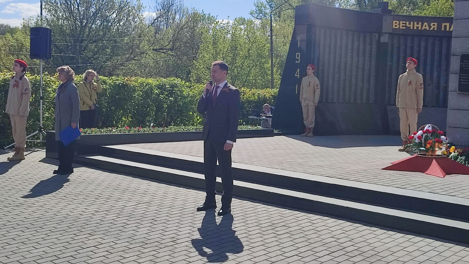 Кашира, День Победы, праздник, митинг, аллея славы