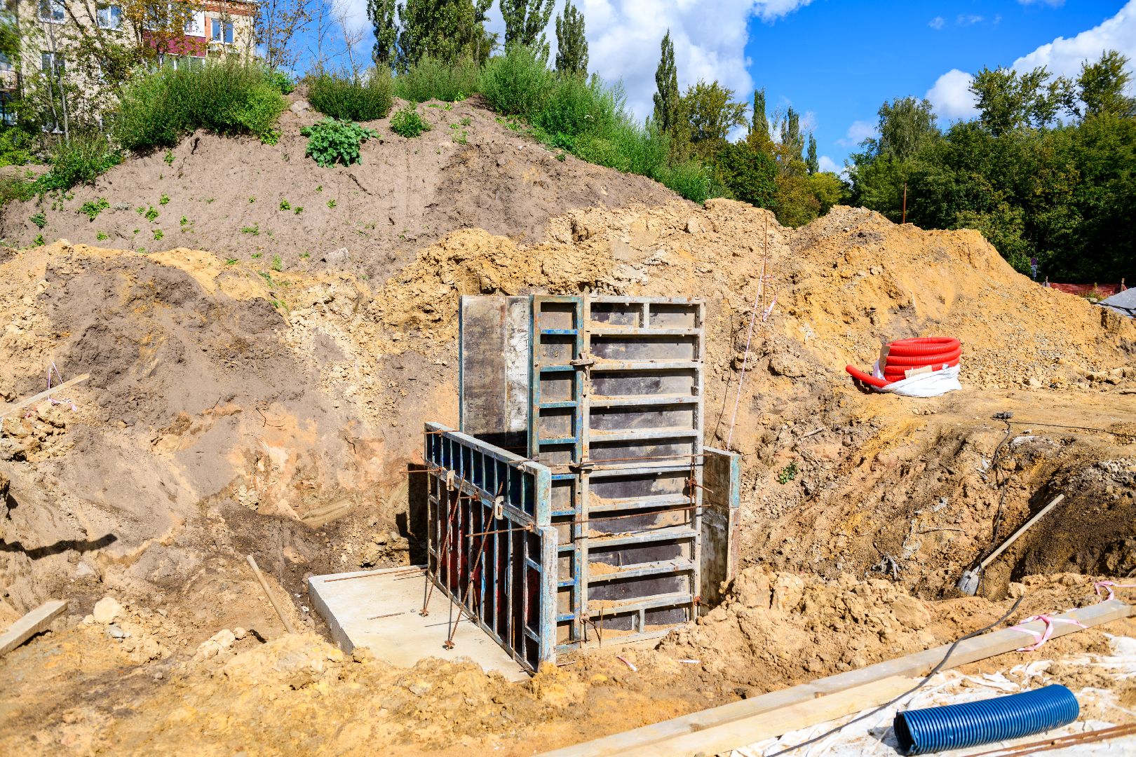 строительство,  стадион полет, лыткарино,спорт,