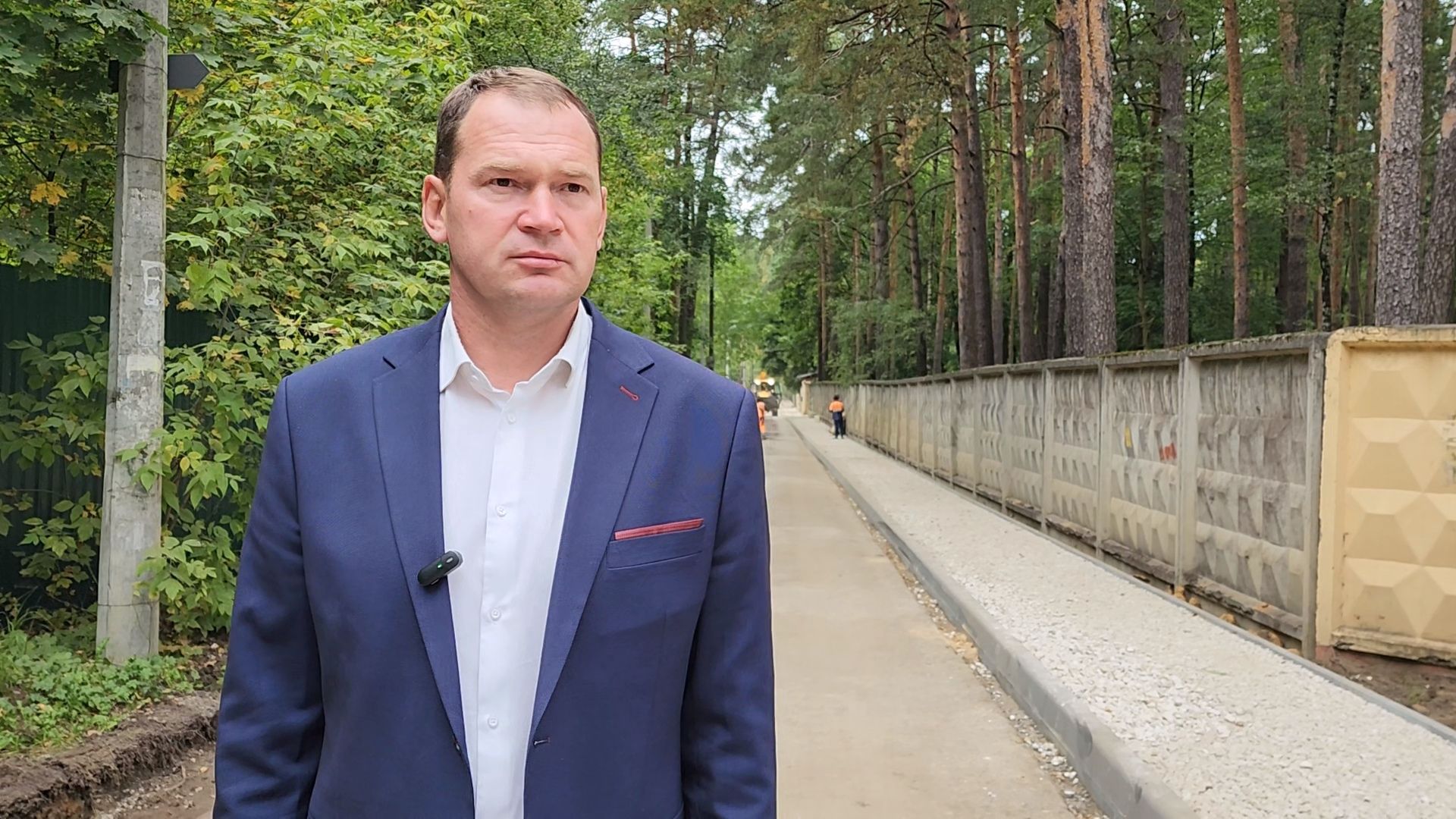 раменское, дороги, строительство тротуара к детскому санаторию в кратово,