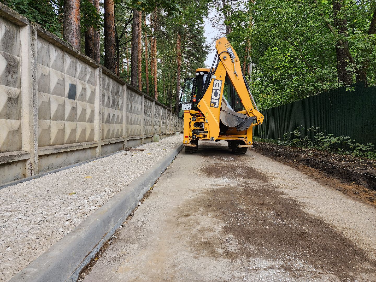 раменское, дороги, строительство тротуара к детскому санаторию в кратово,