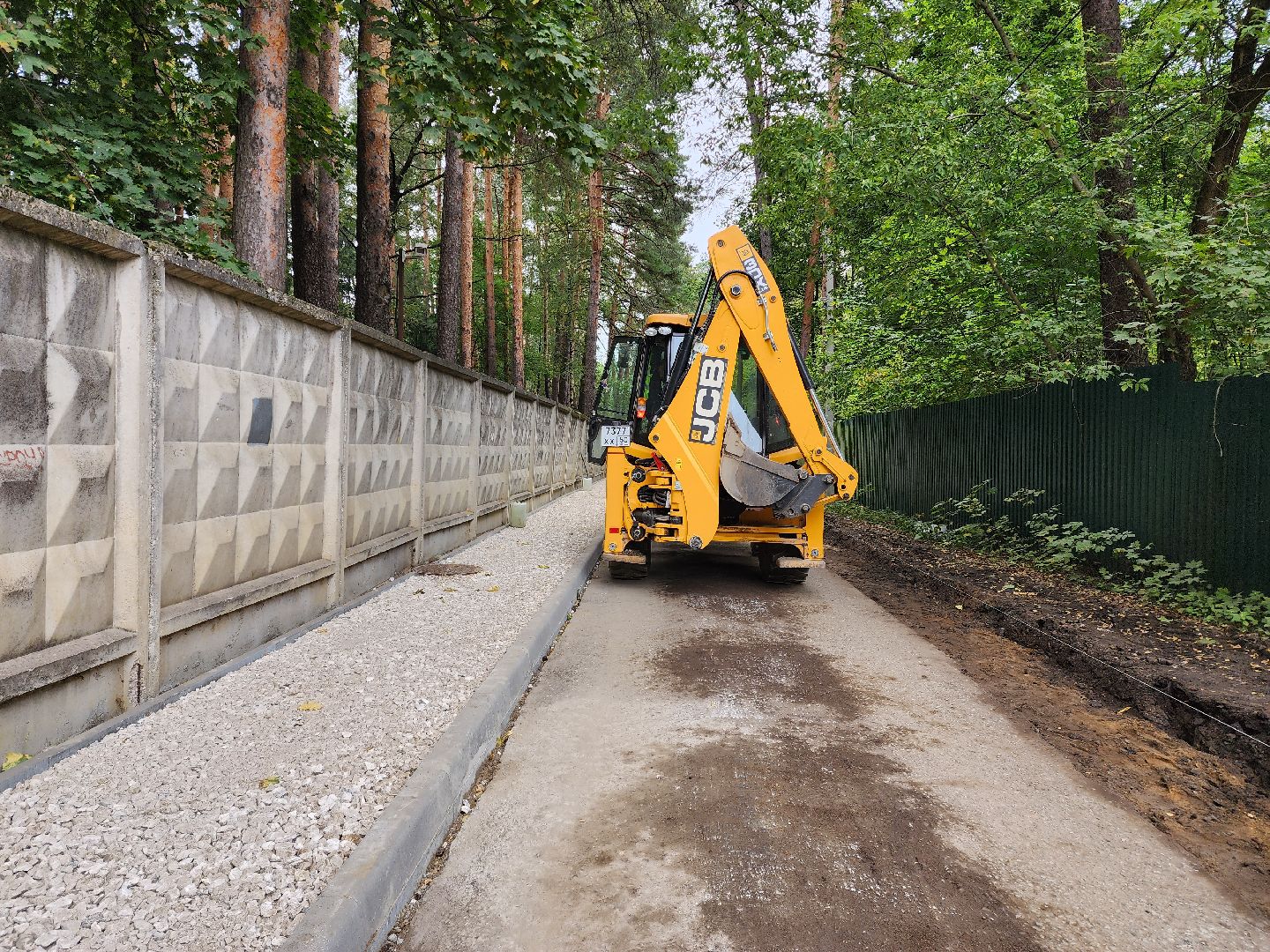 раменское, дороги, строительство тротуара к детскому санаторию в кратово,