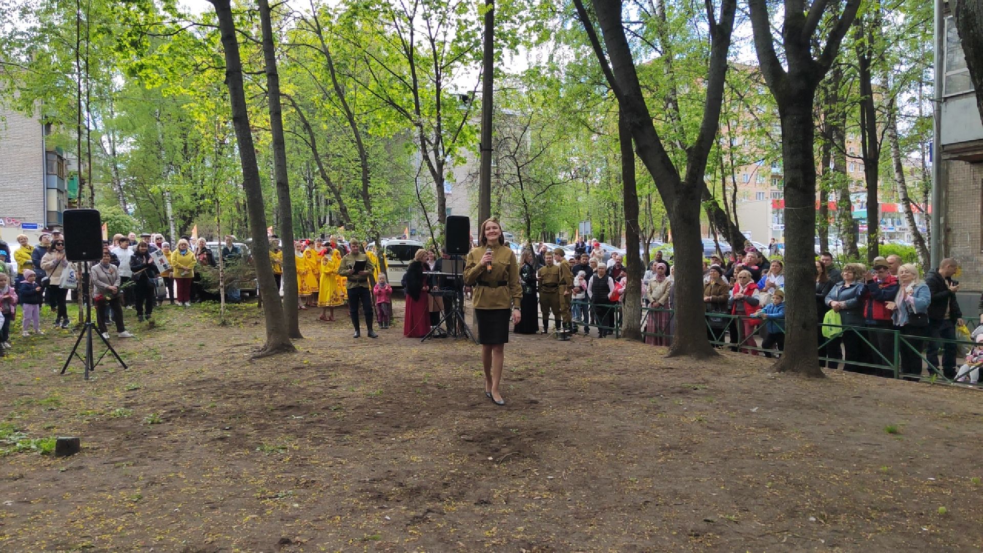 Пушкино, 9 мая, День Победы, мы помним, ВОВ, ветераны, Поем во дворах