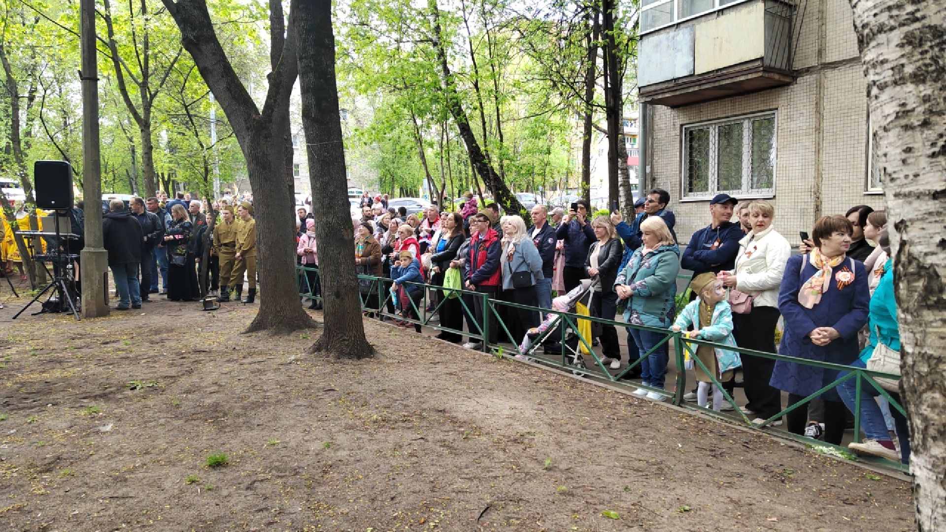 Пушкино, 9 мая, День Победы, мы помним, ВОВ, ветераны, Поем во дворах