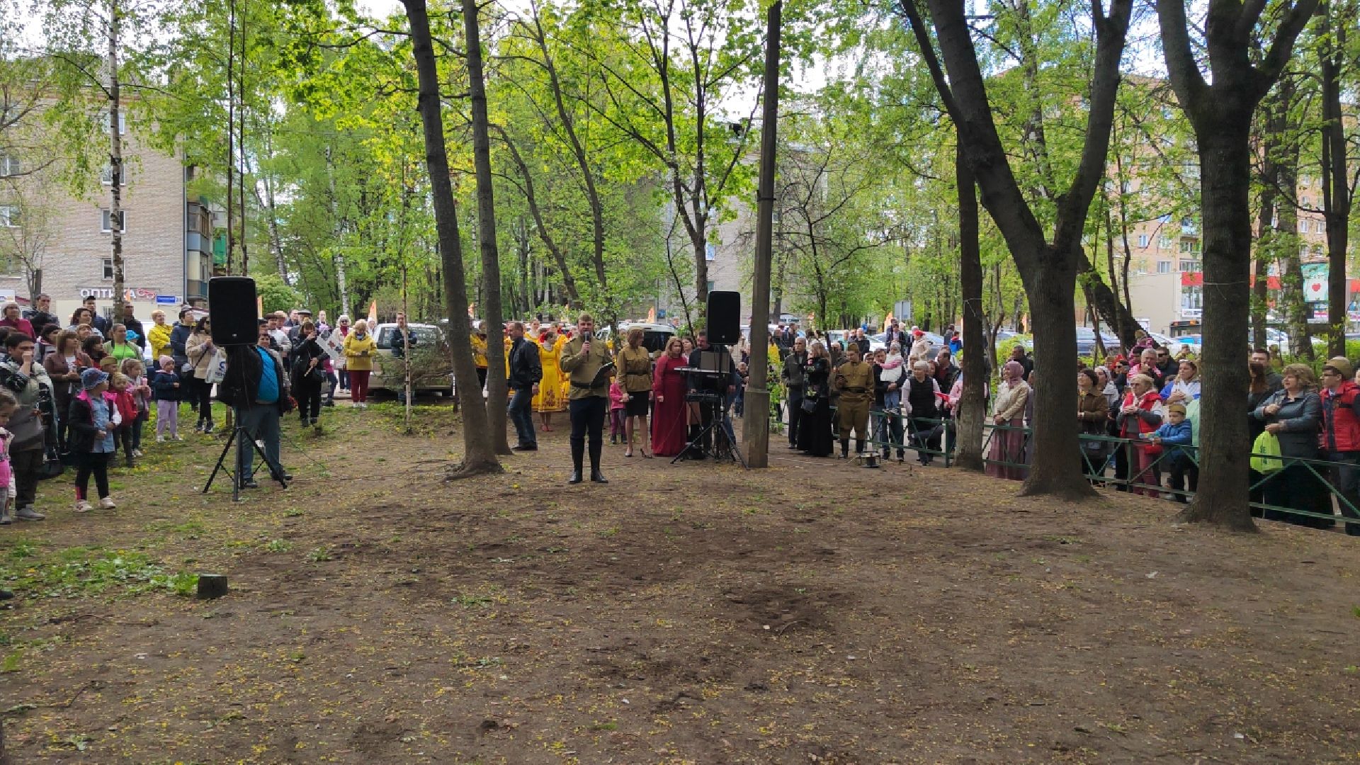 Пушкино, 9 мая, День Победы, мы помним, ВОВ, ветераны, Поем во дворах