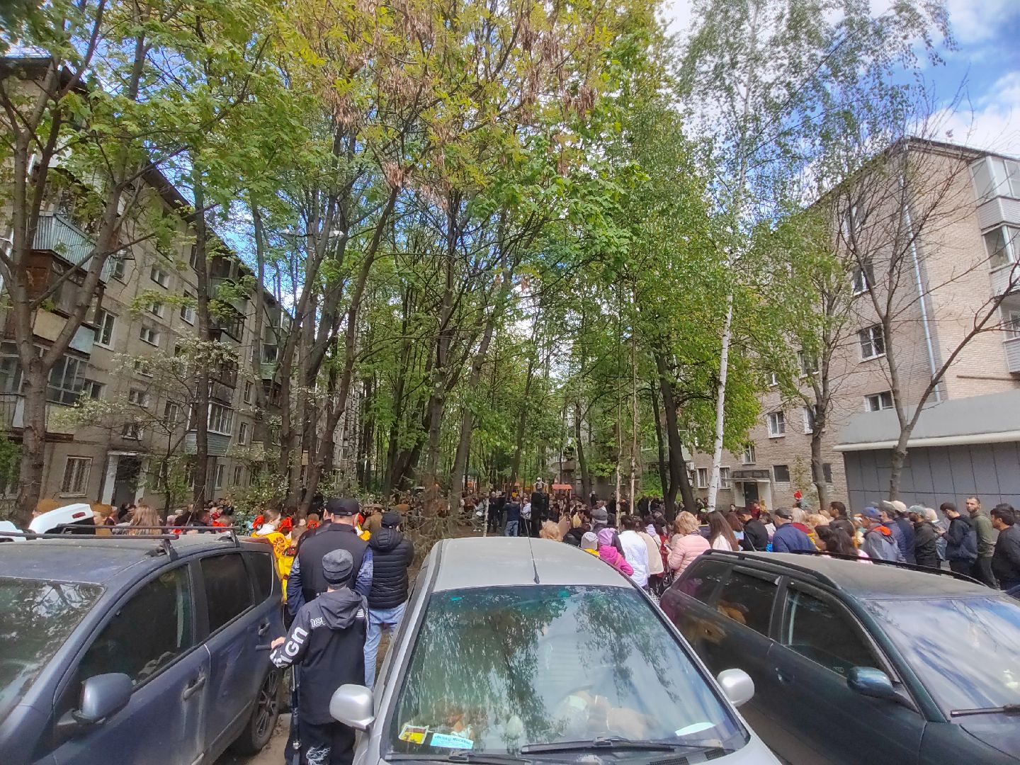 Пушкино, 9 мая, День Победы, мы помним, ВОВ, ветераны, Поем во дворах