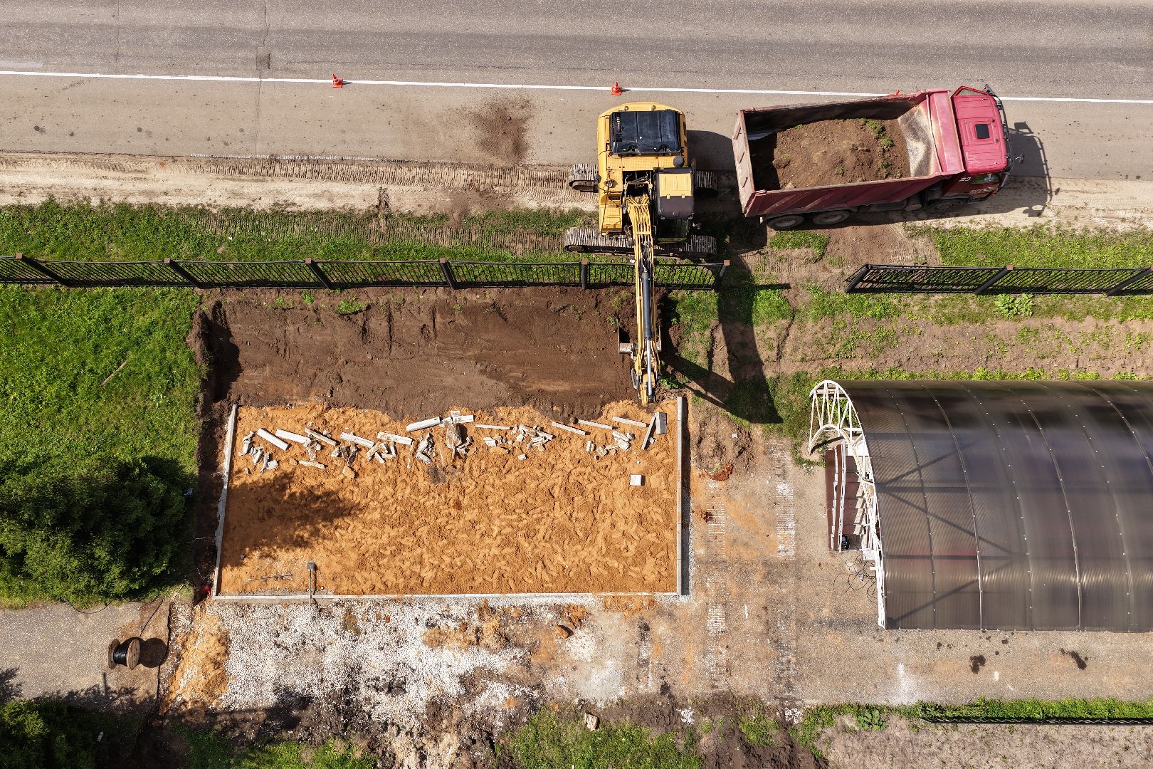 видео с коптера, ремонт стадиона в зарайске,