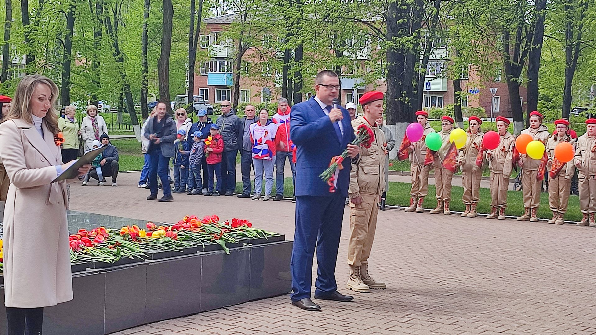 Кашира, Ожерелье, 9 мая, митинг