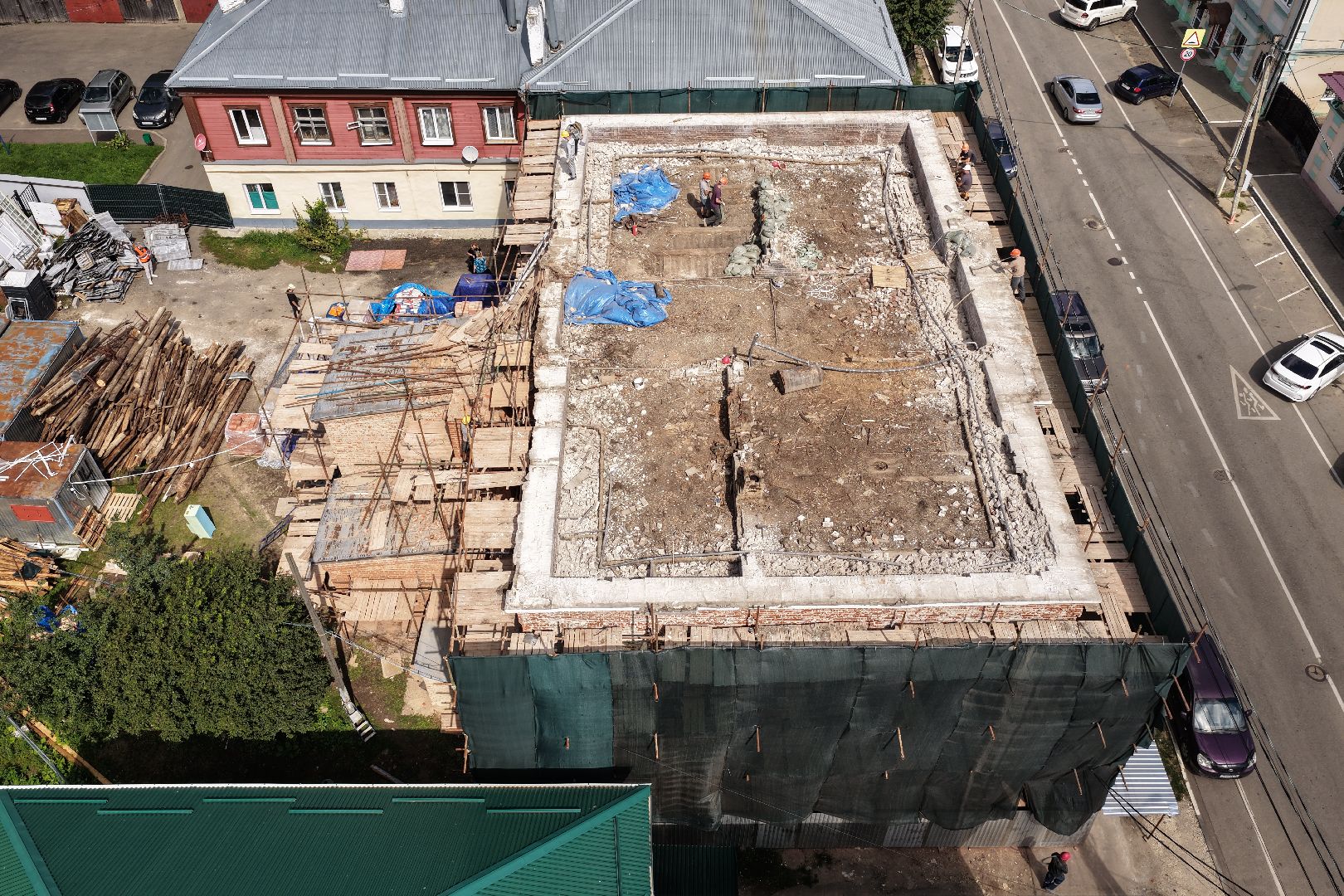 видео с коптера, ремонт музыкальной школы, музыкальная школа в зарайске,