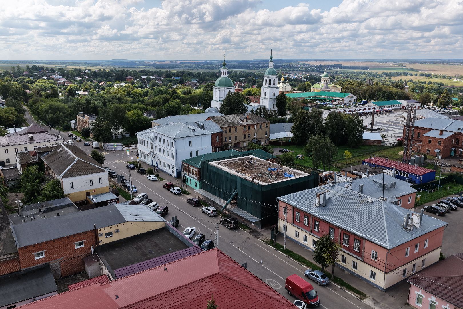 видео с коптера, ремонт музыкальной школы, музыкальная школа в зарайске,