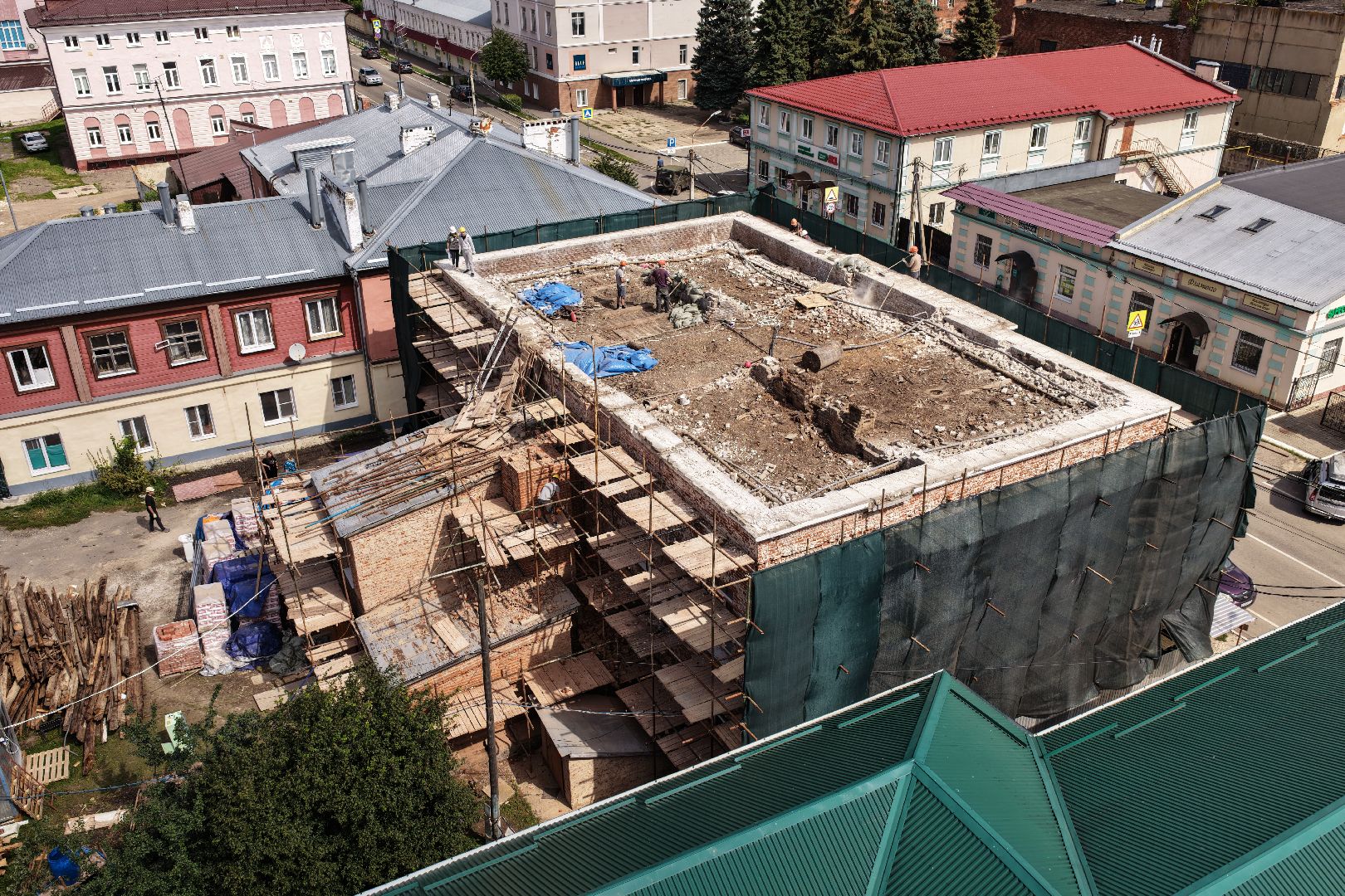 видео с коптера, ремонт музыкальной школы, музыкальная школа в зарайске,