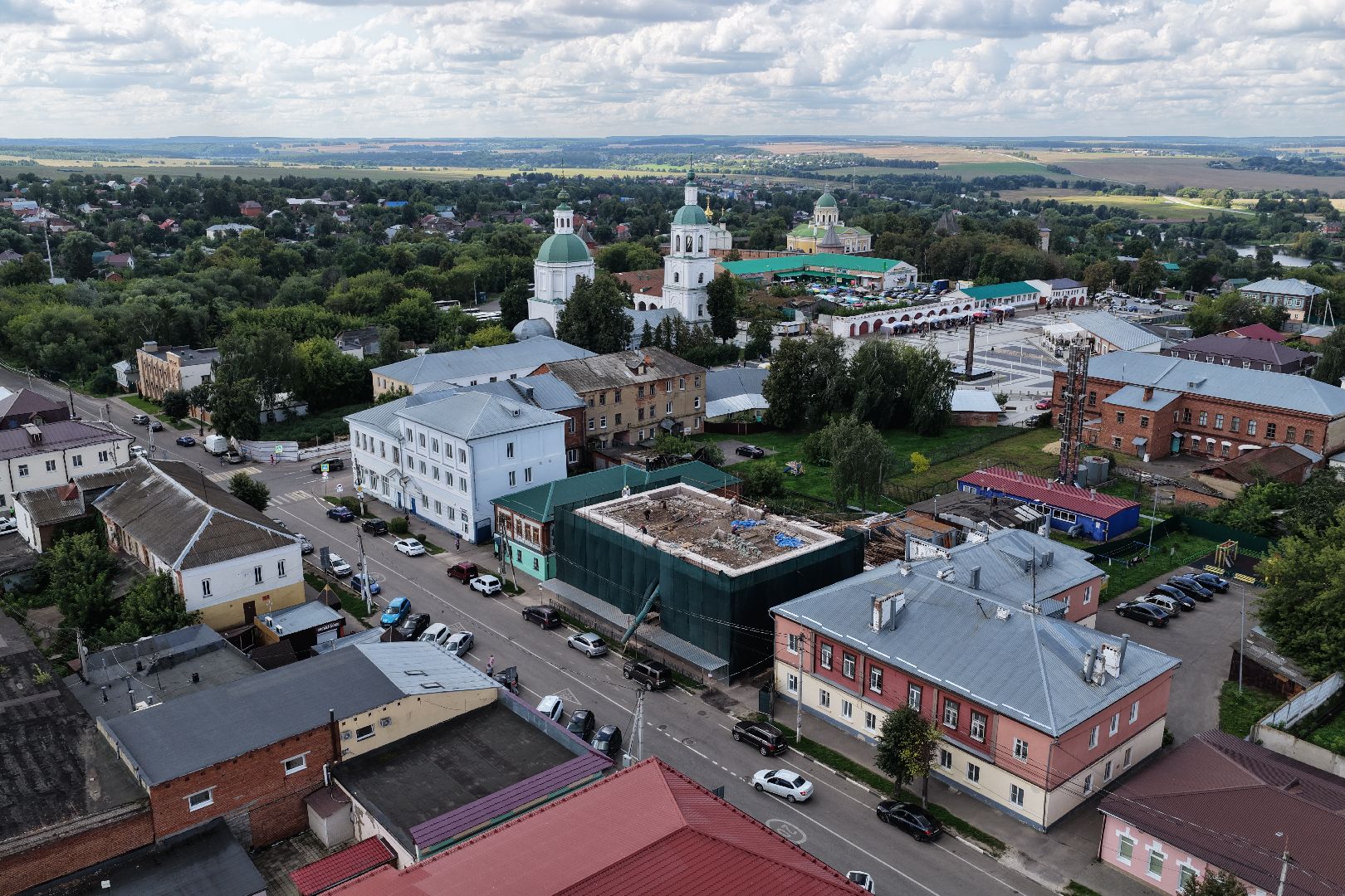 видео с коптера, ремонт музыкальной школы, музыкальная школа в зарайске,