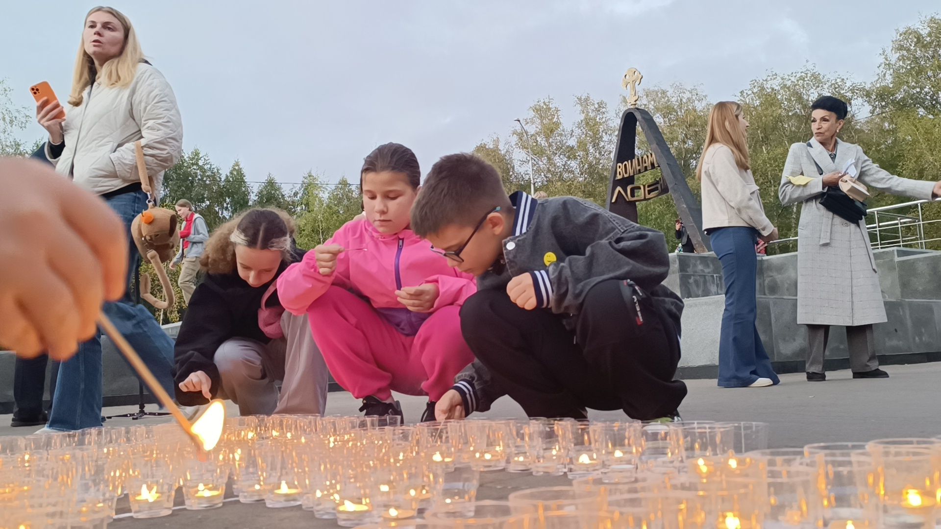 лобня, беслан, свечи, акция,