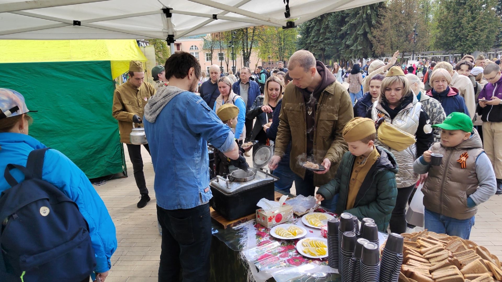 Пушкино, 9 мая, полевая кухня, день Победы, Великая Победа, мы помним