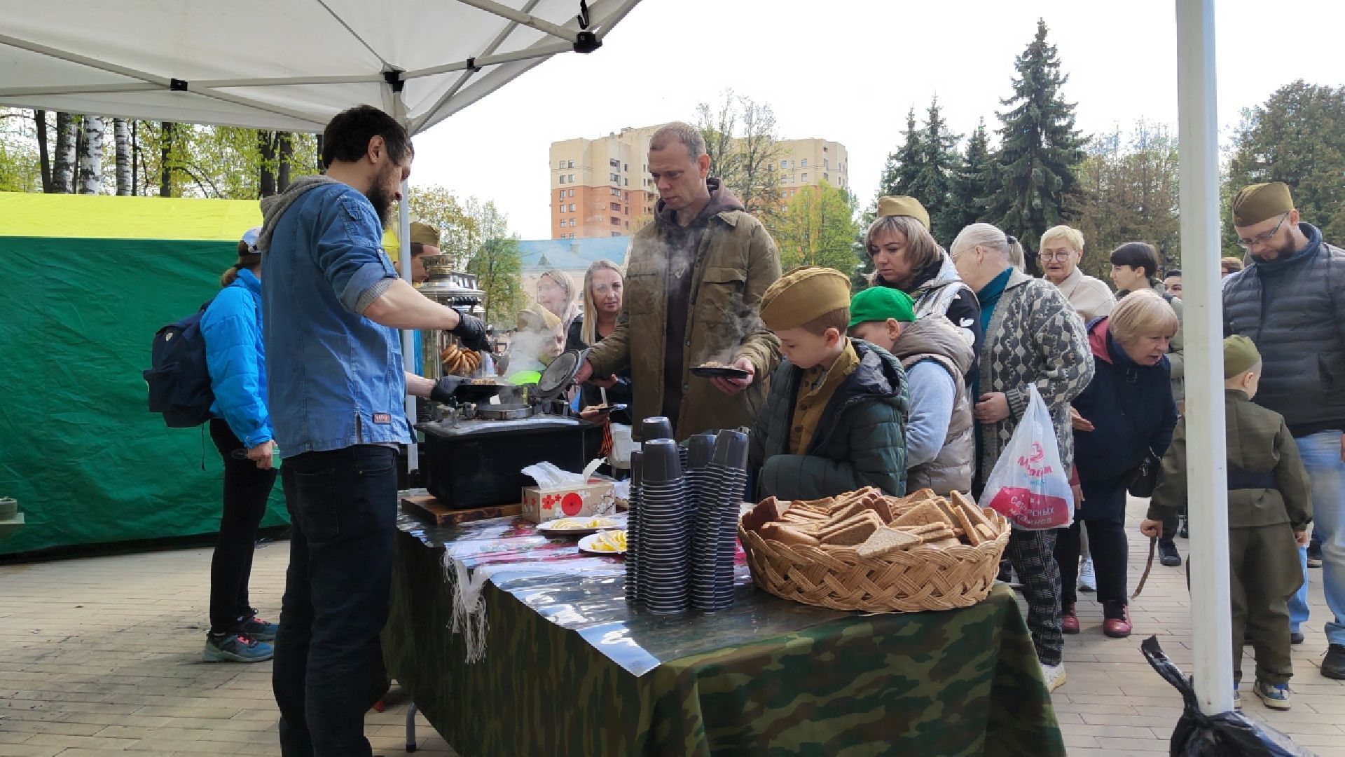 Пушкино, 9 мая, полевая кухня, день Победы, Великая Победа, мы помним