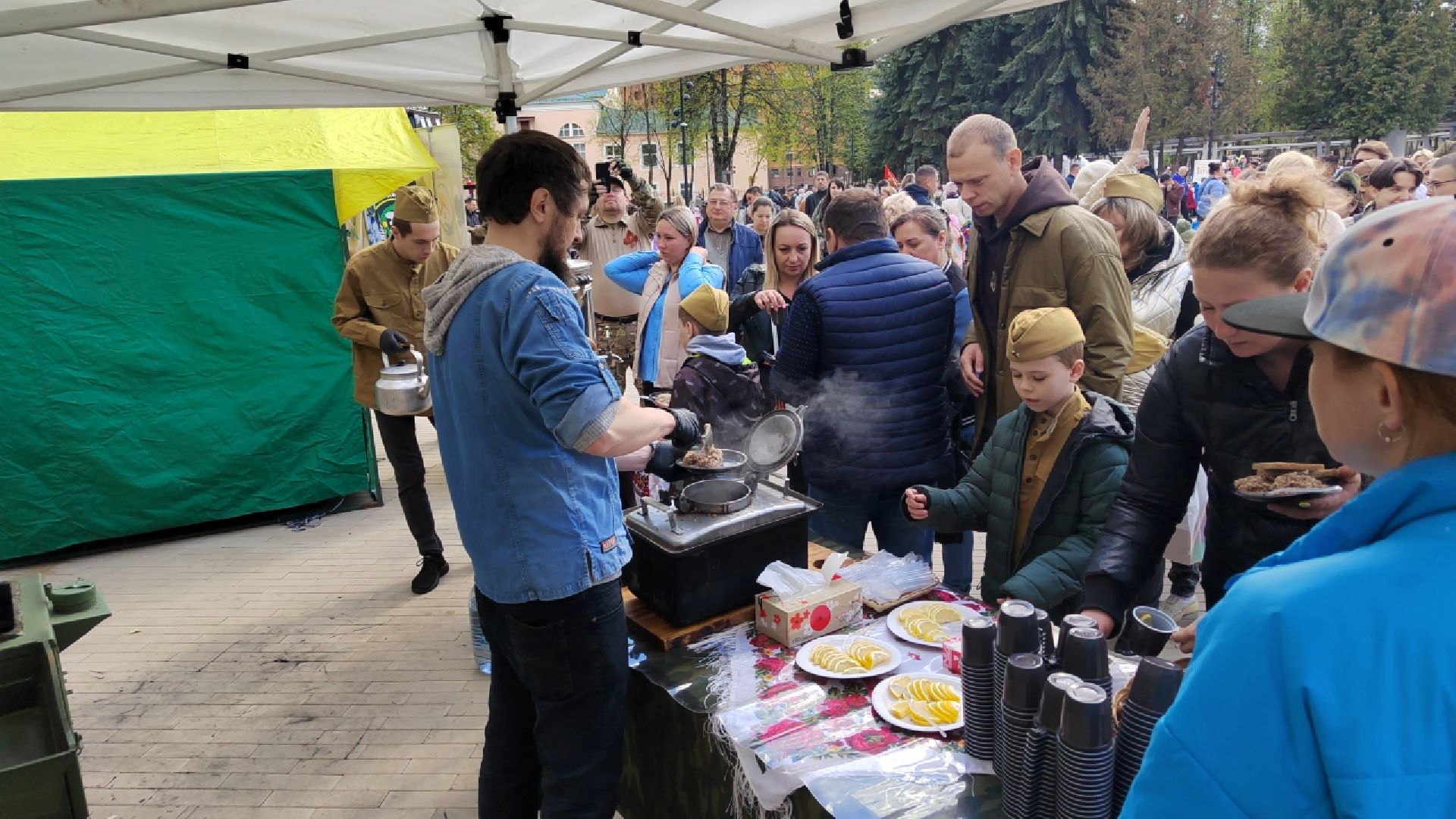 Пушкино, 9 мая, полевая кухня, день Победы, Великая Победа, мы помним