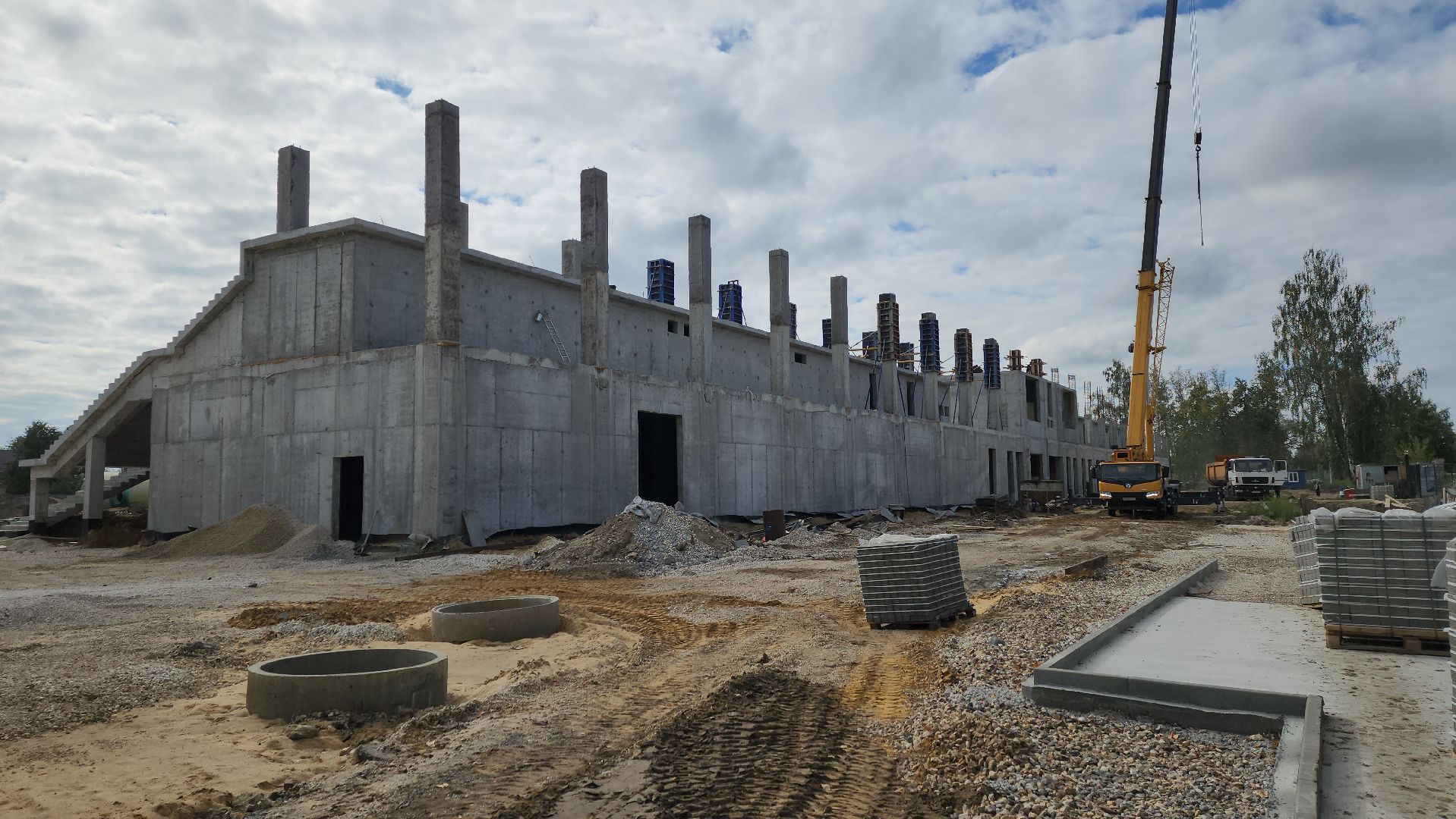 луховицы, реконструкция стадиона, стадион спартак, строительство, спортивный объект,