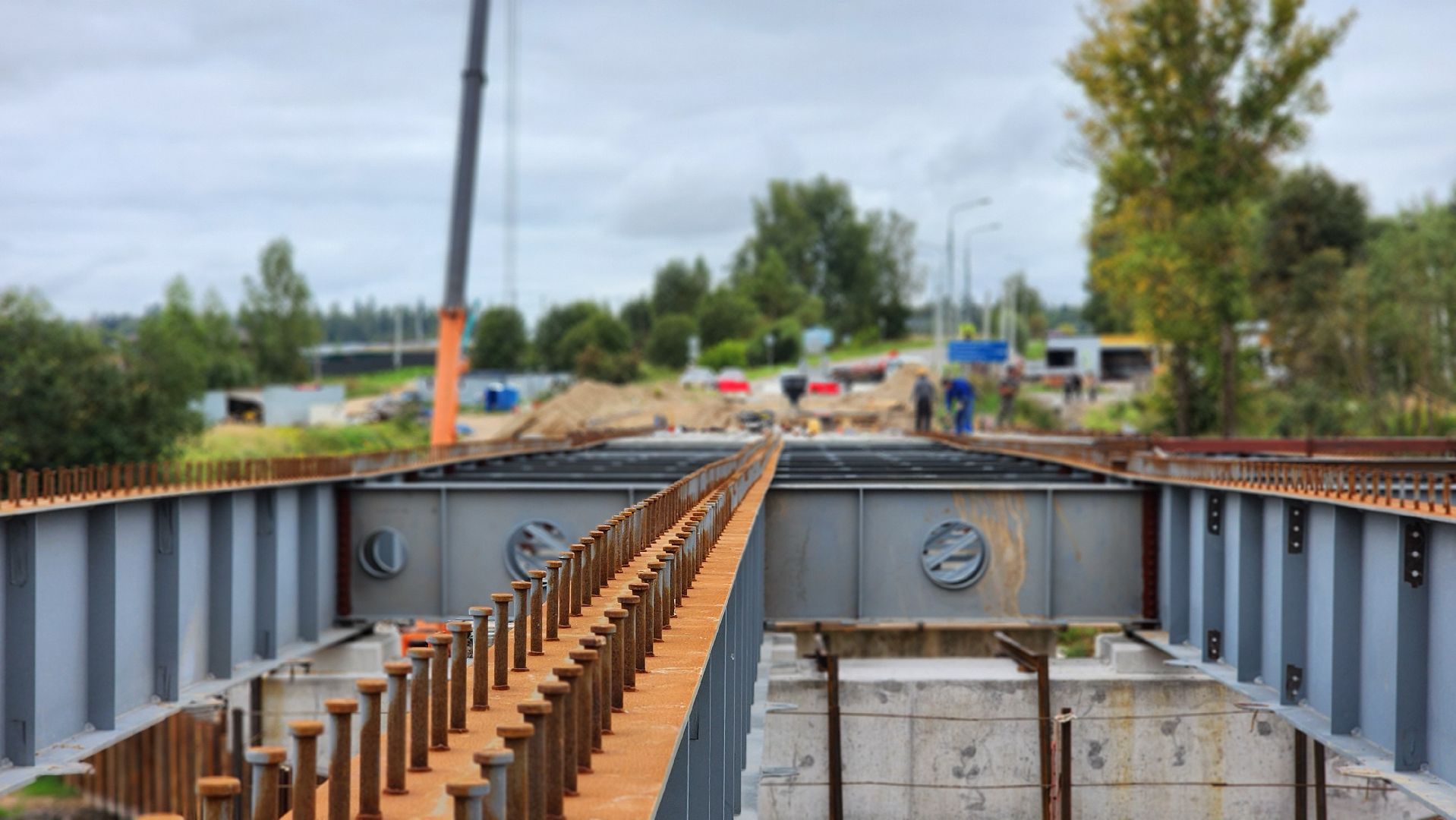 Руза, Поречье, ремонт моста в рузе,