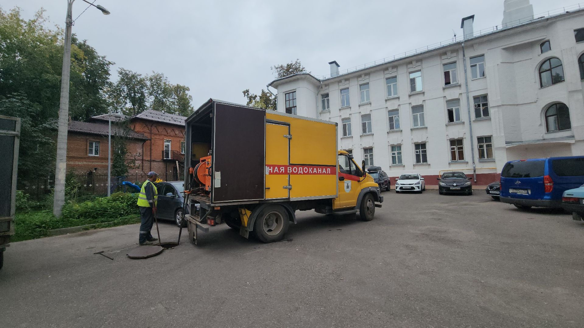 ивантеевка, пушкинский, засор канализации, люк, прочистка канализации,водоканал, канализационные сети,устранение проблемы,