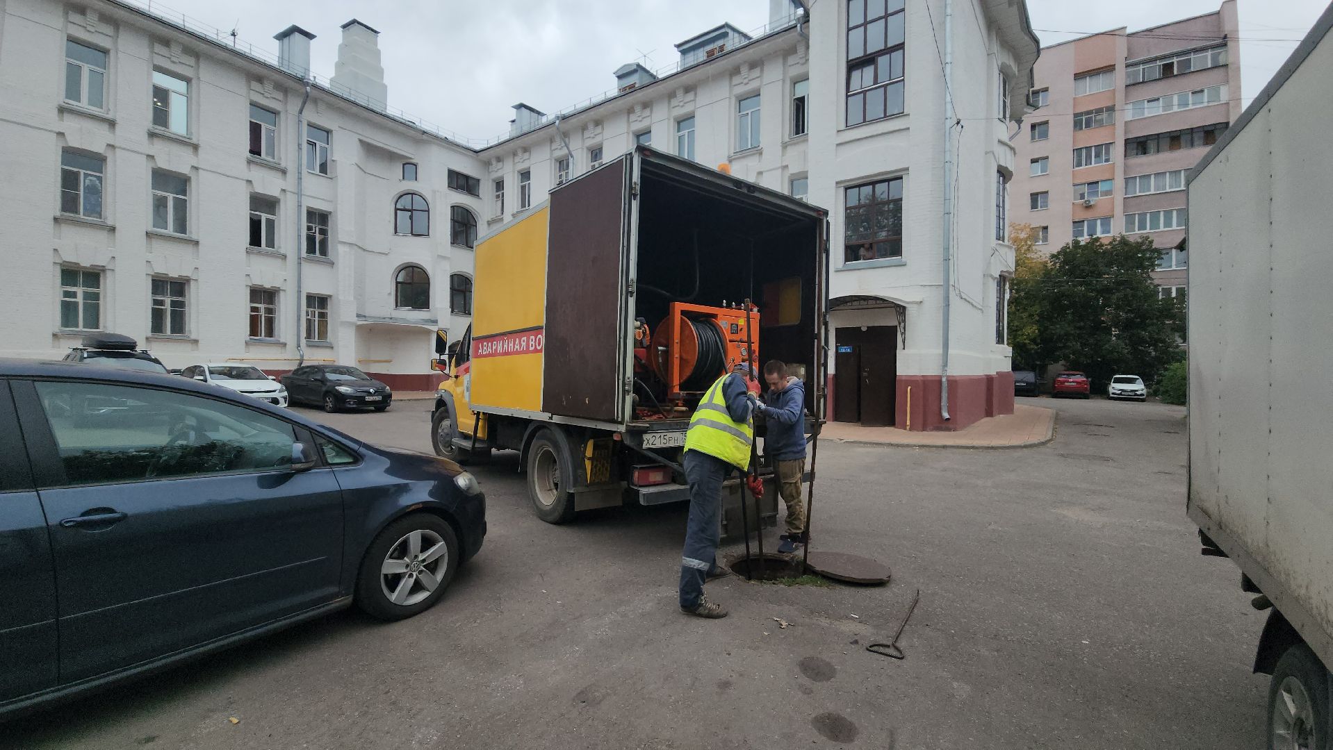 ивантеевка, пушкинский, засор канализации, люк, прочистка канализации,водоканал, канализационные сети,устранение проблемы,