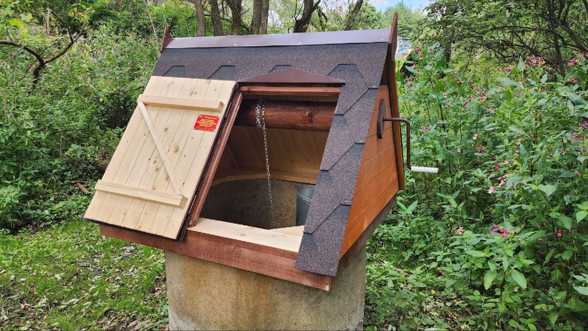 серебряные пруды, клемово, благоустройство, ремонт колодца,