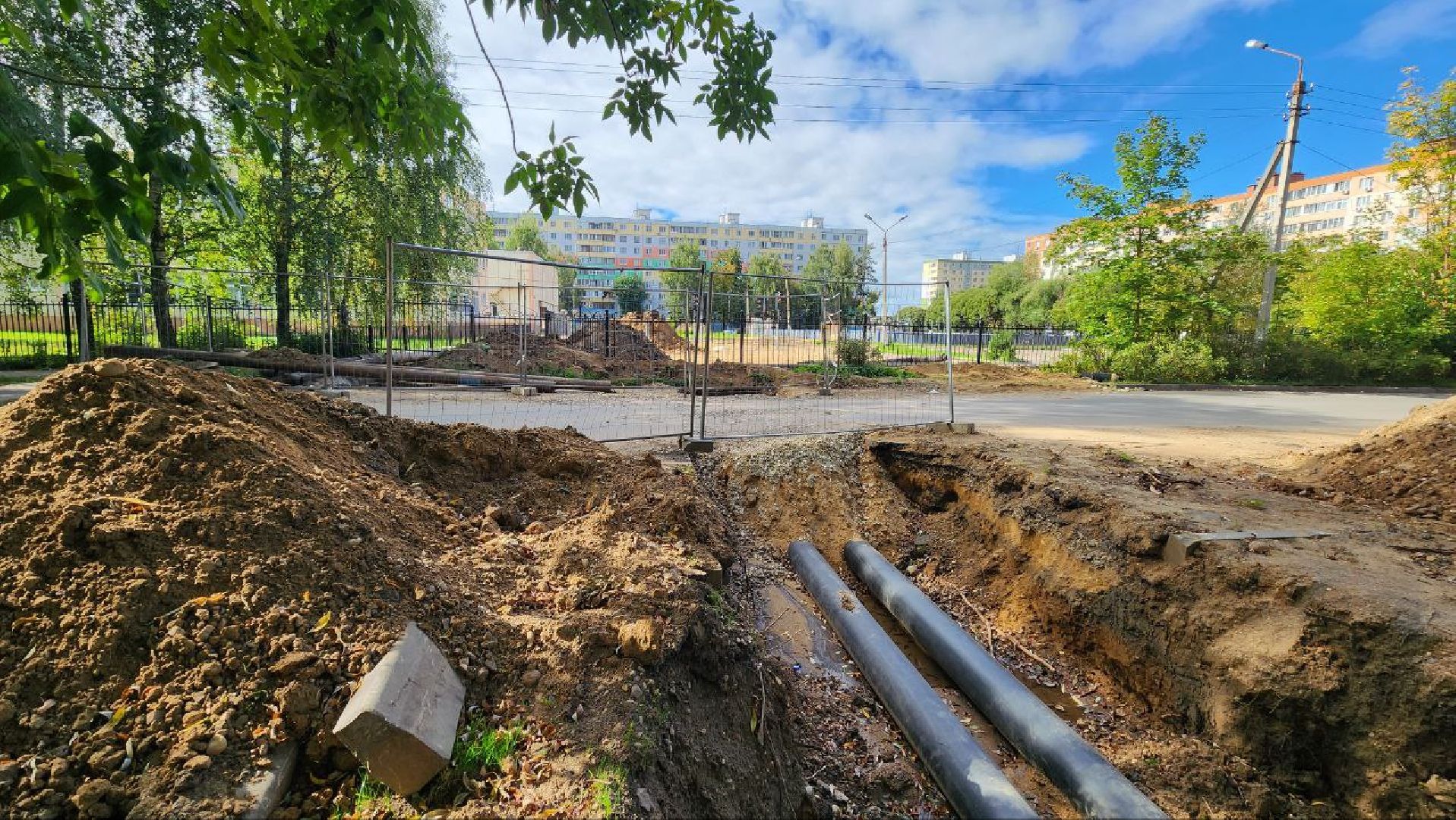 Дмитров, Замена теплотрассы, МинЖКХ,