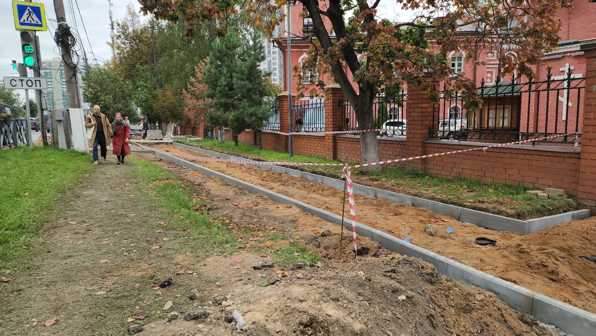 благоустройство, дорожки, красногорск, бордюр,