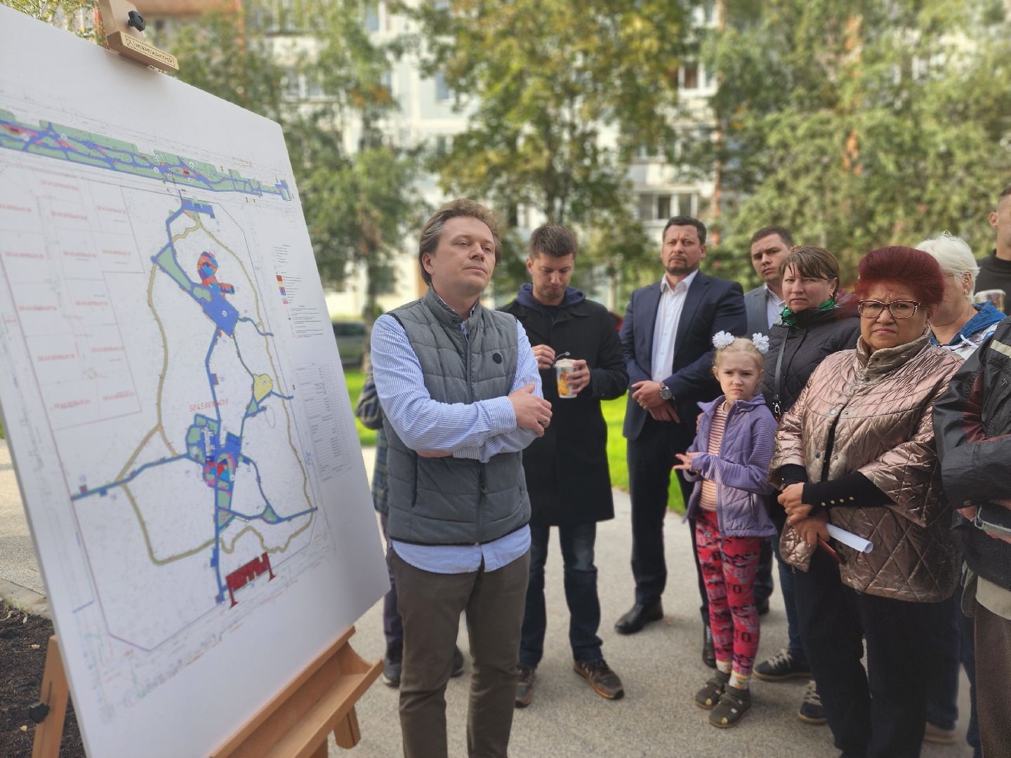 королёв, папанинская дача в королеве, встреча власти и жителей ,