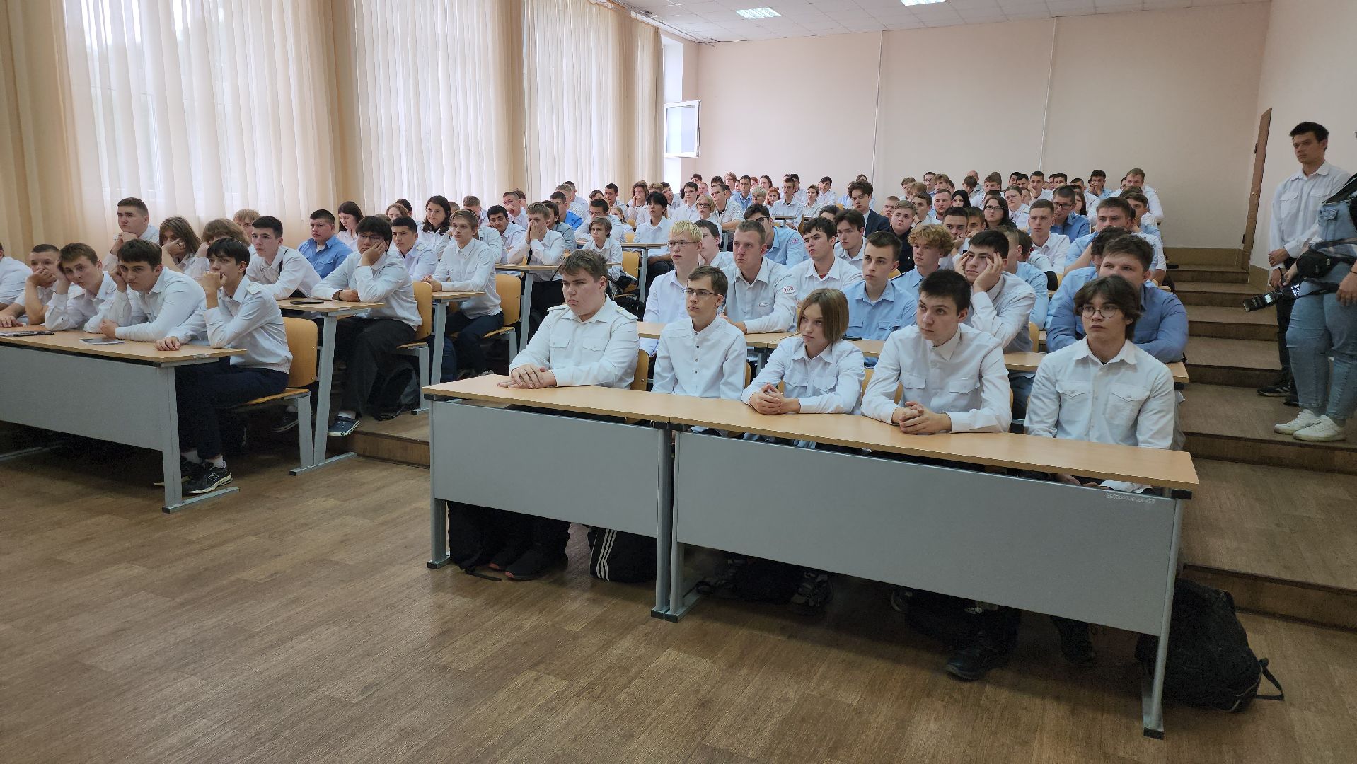 кашира, гаи, ожерельевский железнодорожный колледж, техникум, студенты, безопасность на дороге, бдд, питбайк,