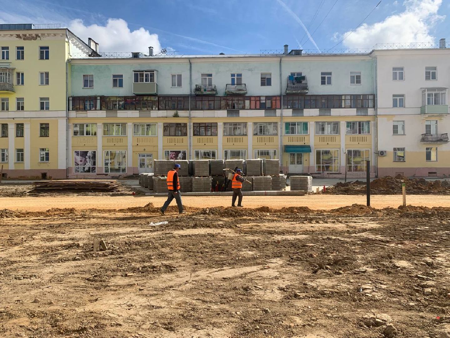 ступино, проспект победы, благоустройство, фонтан,