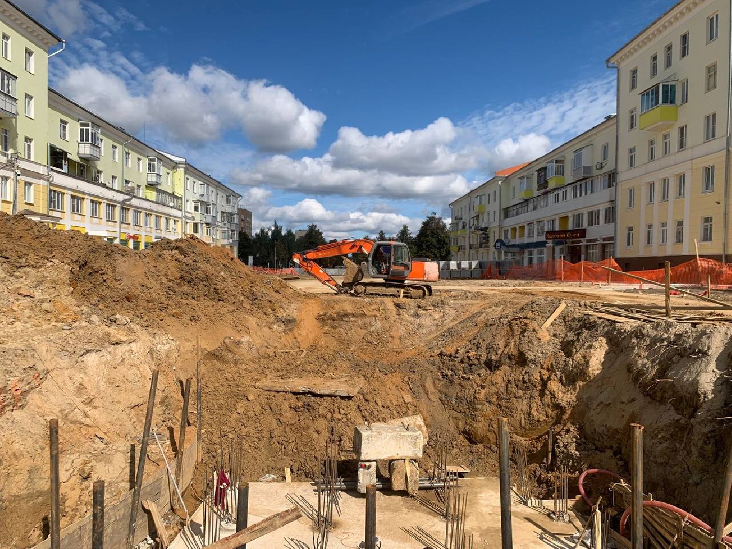 ступино, проспект победы, благоустройство, фонтан,