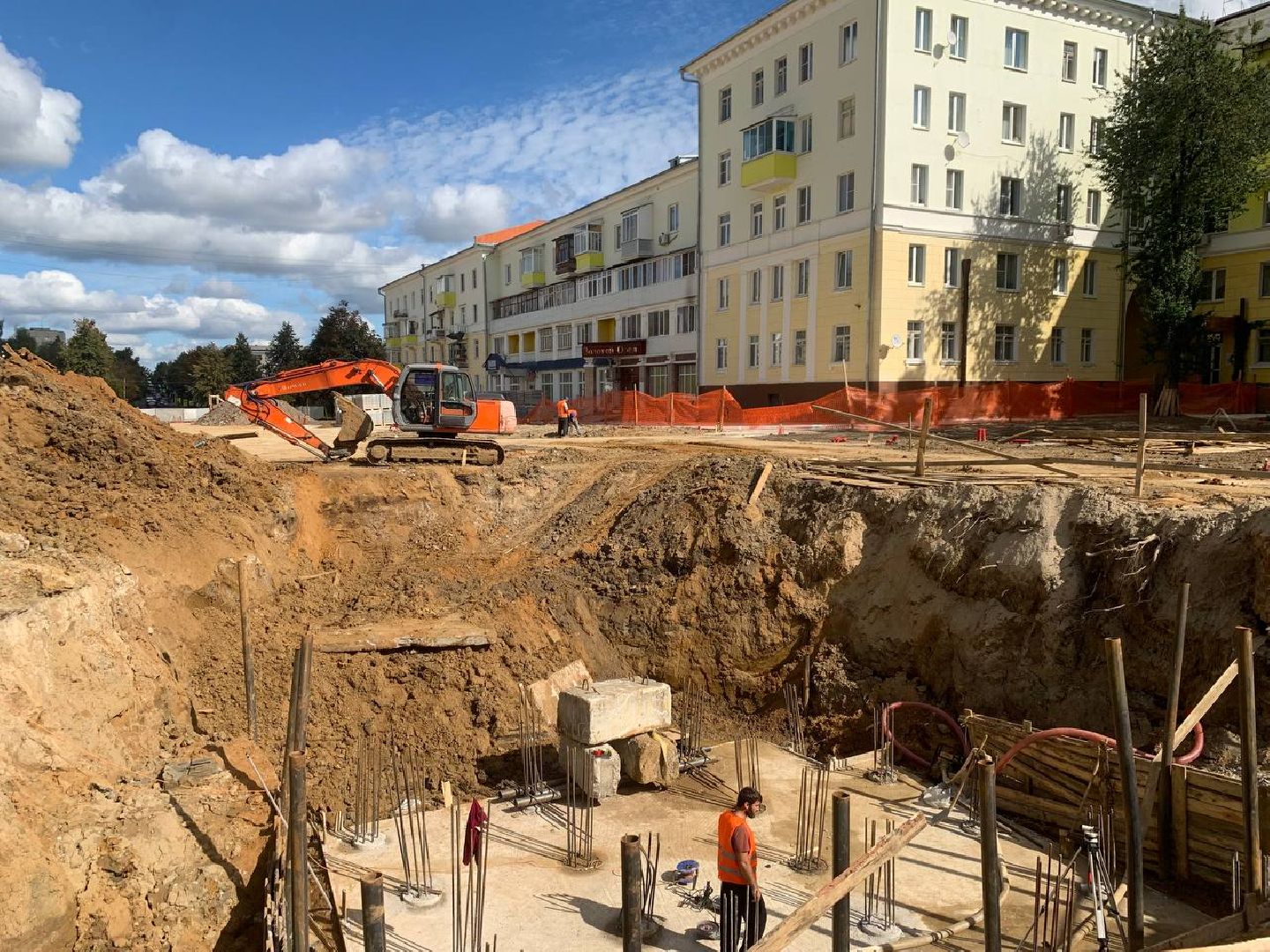 ступино, проспект победы, благоустройство, фонтан,