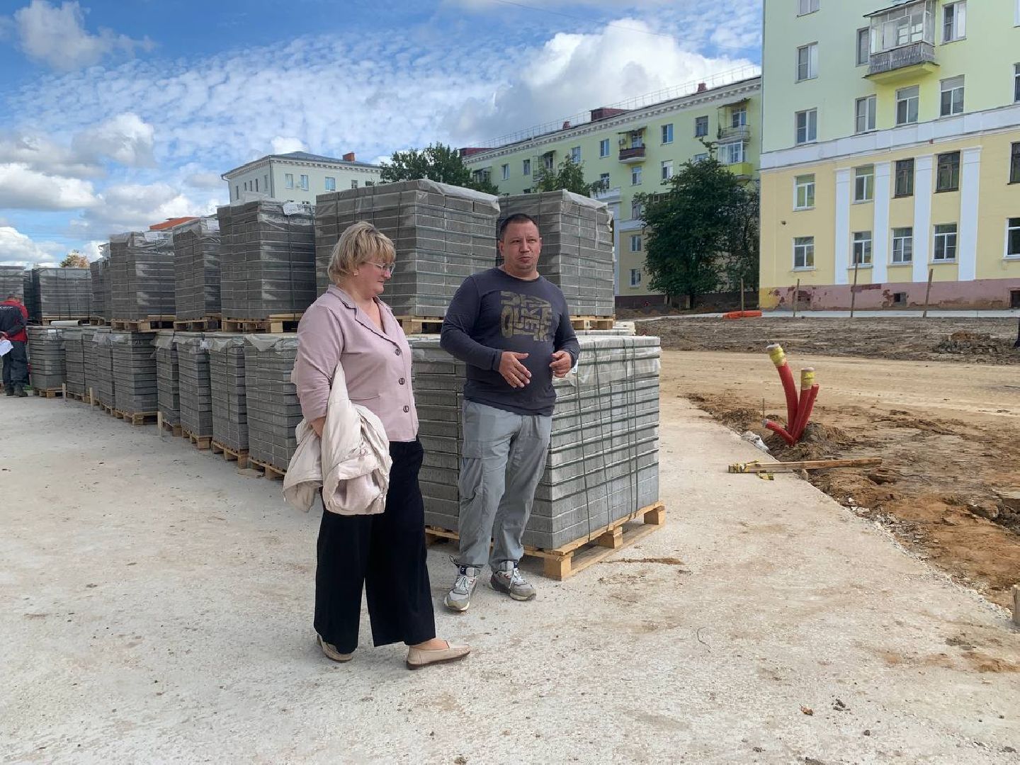 ступино, проспект победы, благоустройство, фонтан,