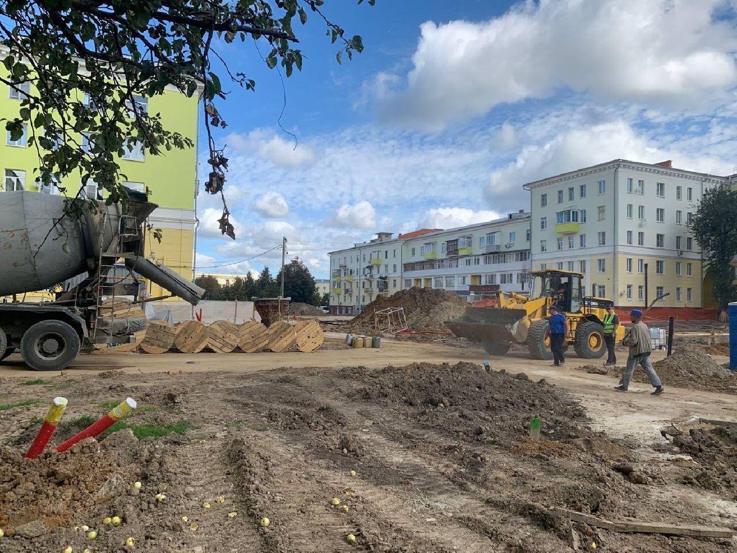 ступино, проспект победы, благоустройство, фонтан,