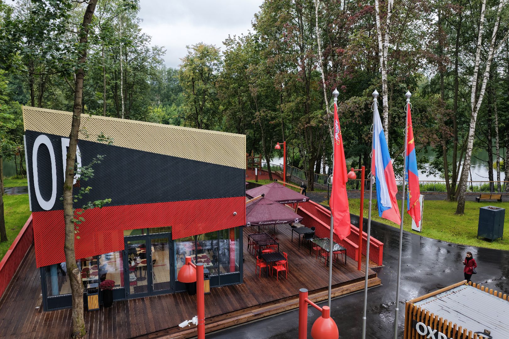 видео с коптера, вишняковский парк,