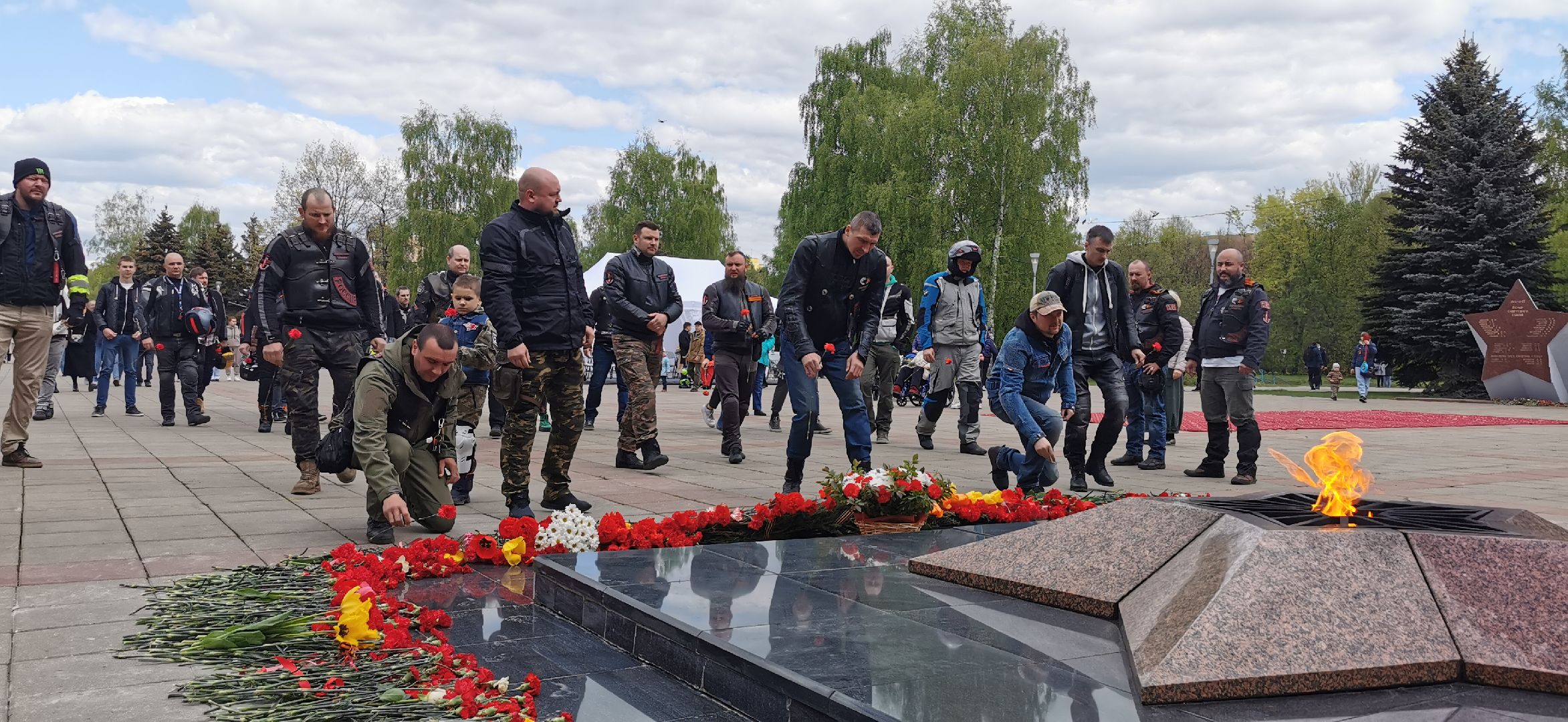 день победы, мотоциклисты,