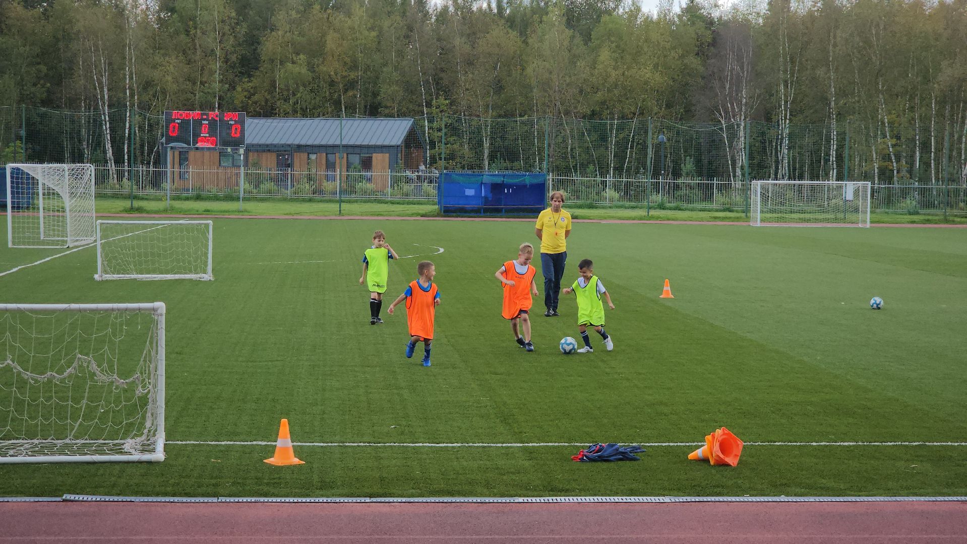 футбольное поле, Футбольное поле с подогревом, Лобня, Футбол , Зима , Снег,