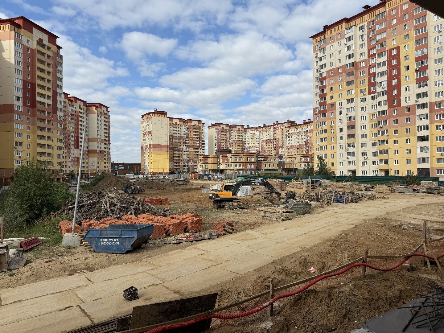 люберцы,  Строительство школы, Островцы, Школьники,