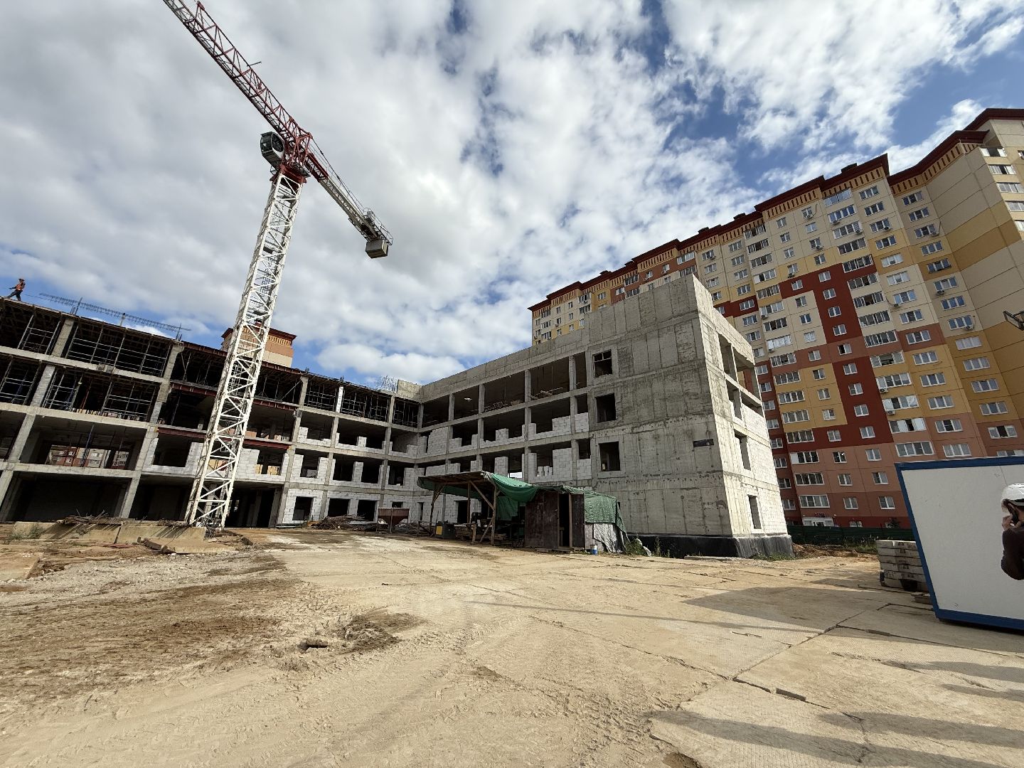 люберцы,  Строительство школы, Островцы, Школьники,