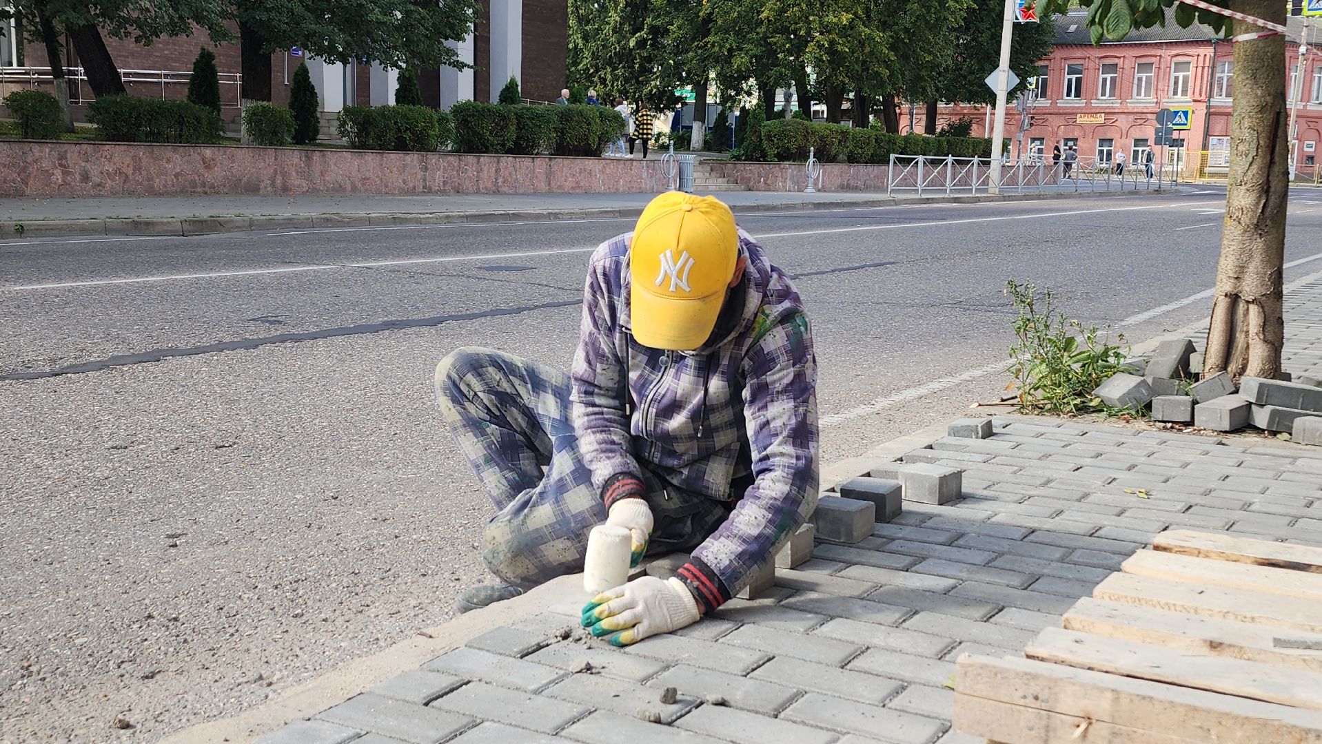 волоколамск, благоустройство, ремонт тротуара,