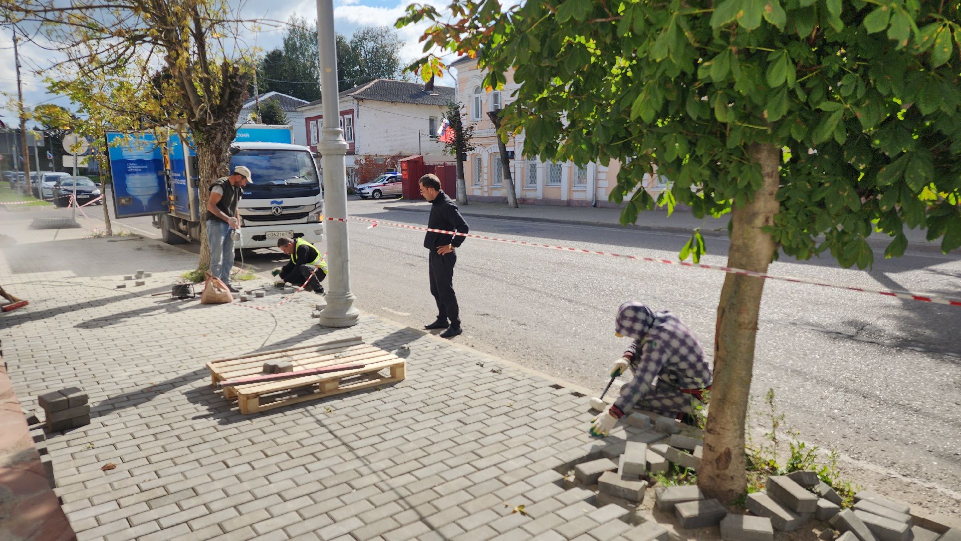 волоколамск, благоустройство, ремонт тротуара,