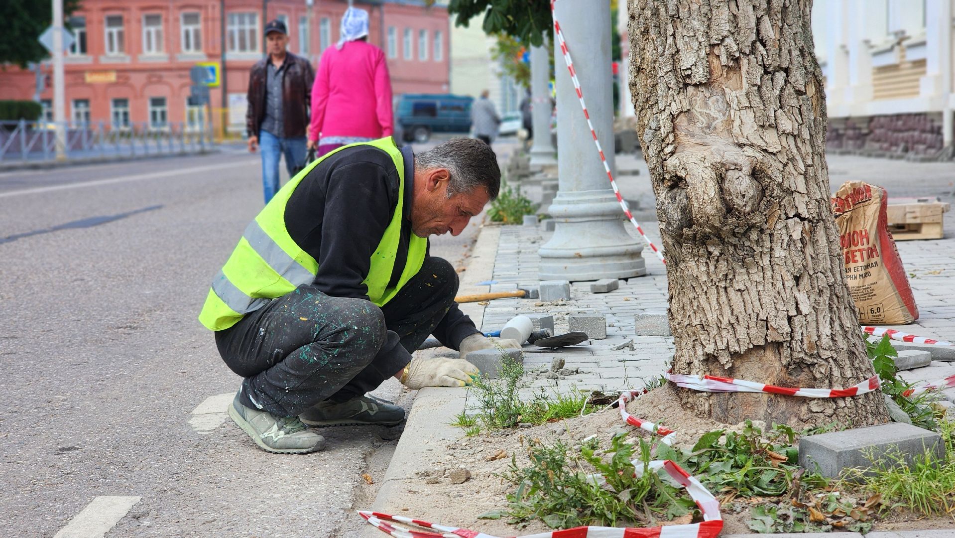 волоколамск, благоустройство, ремонт тротуара,