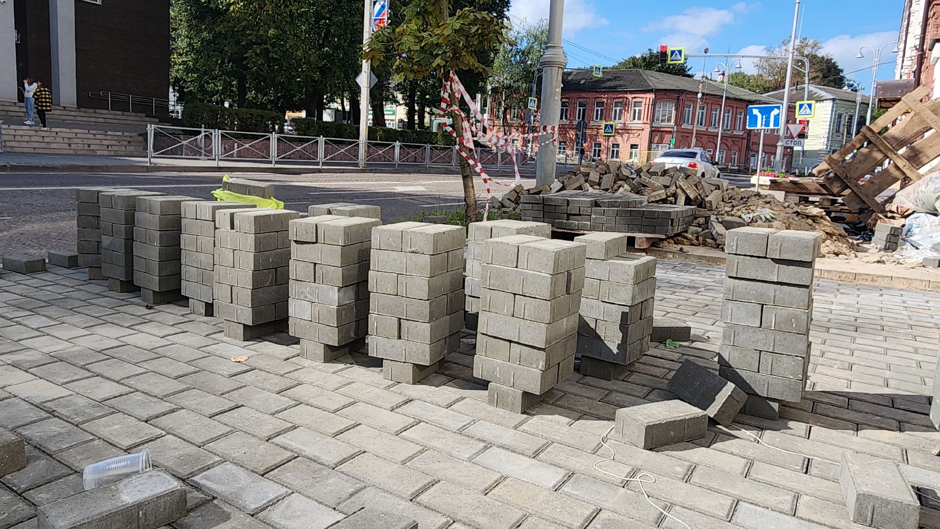 волоколамск, благоустройство, ремонт тротуара,