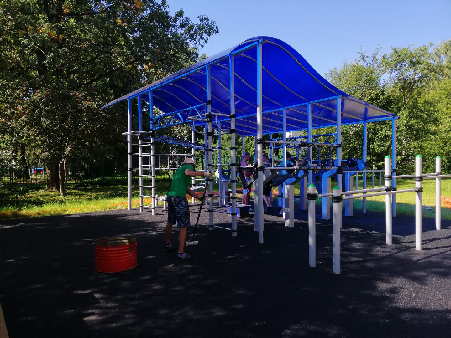 городской округ восход, благоустройство, спортивная площадка, воркаут площадка,