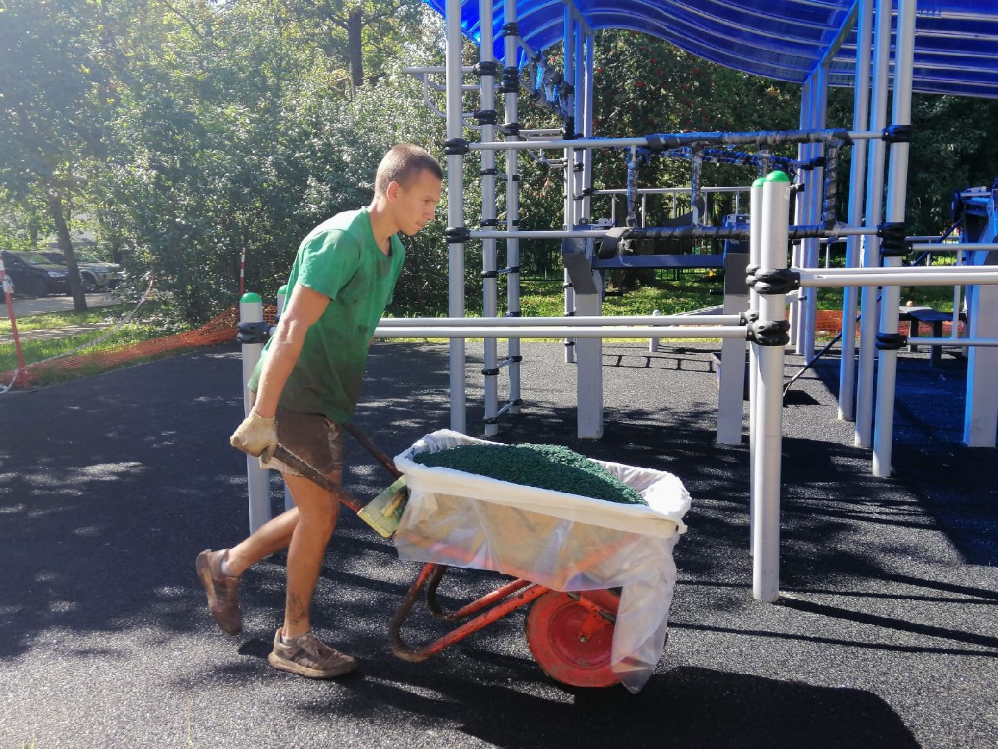 городской округ восход, благоустройство, спортивная площадка, воркаут площадка,