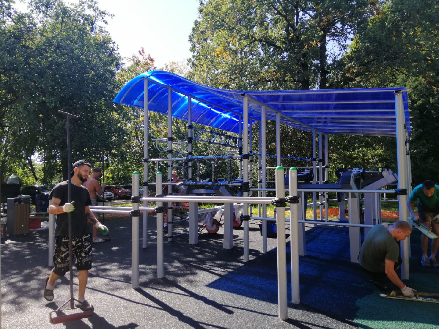 городской округ восход, благоустройство, спортивная площадка, воркаут площадка,