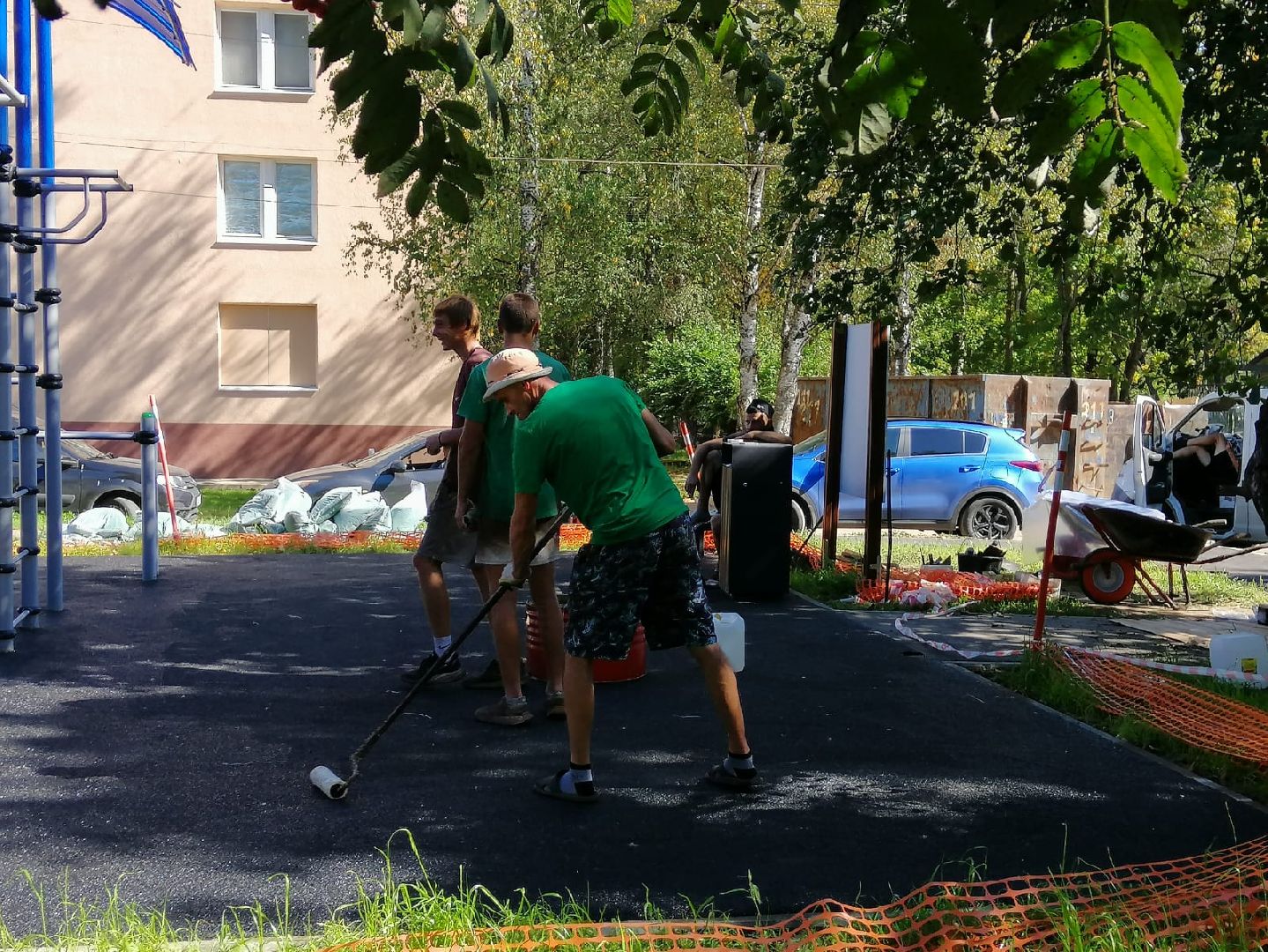 городской округ восход, благоустройство, спортивная площадка, воркаут площадка,