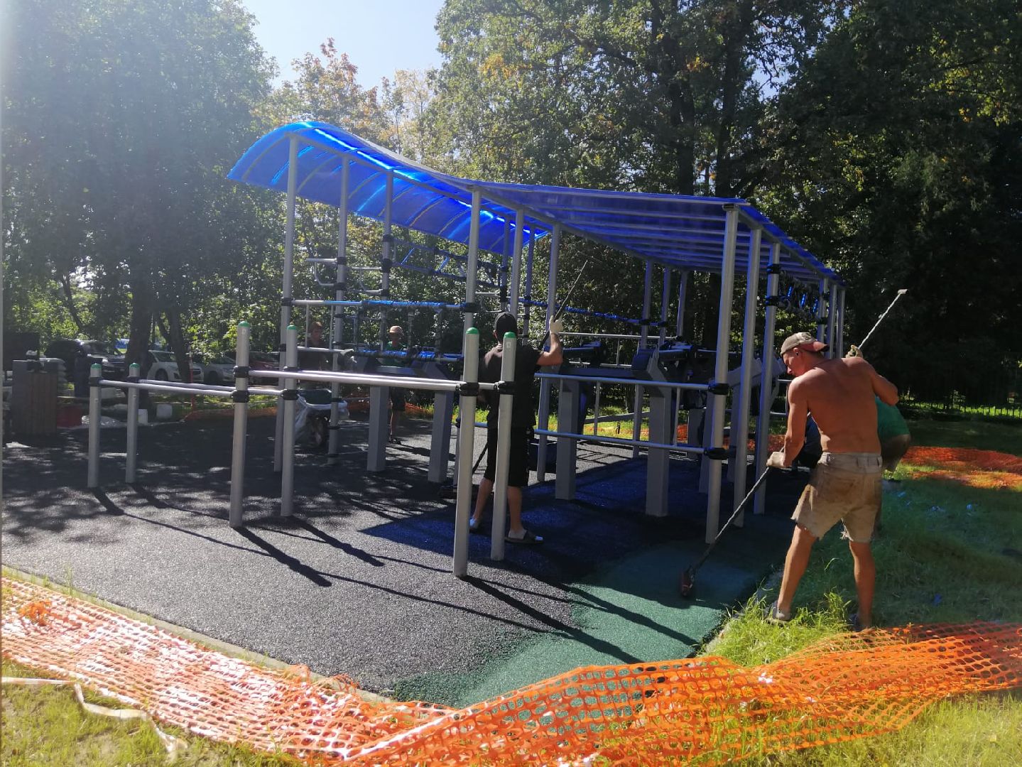 городской округ восход, благоустройство, спортивная площадка, воркаут площадка,