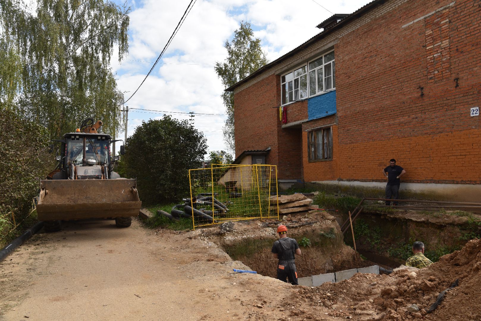 лотошино, ремонт тепловых сетей, ремонт теплотрассы, жкх, подготовка к зиме,