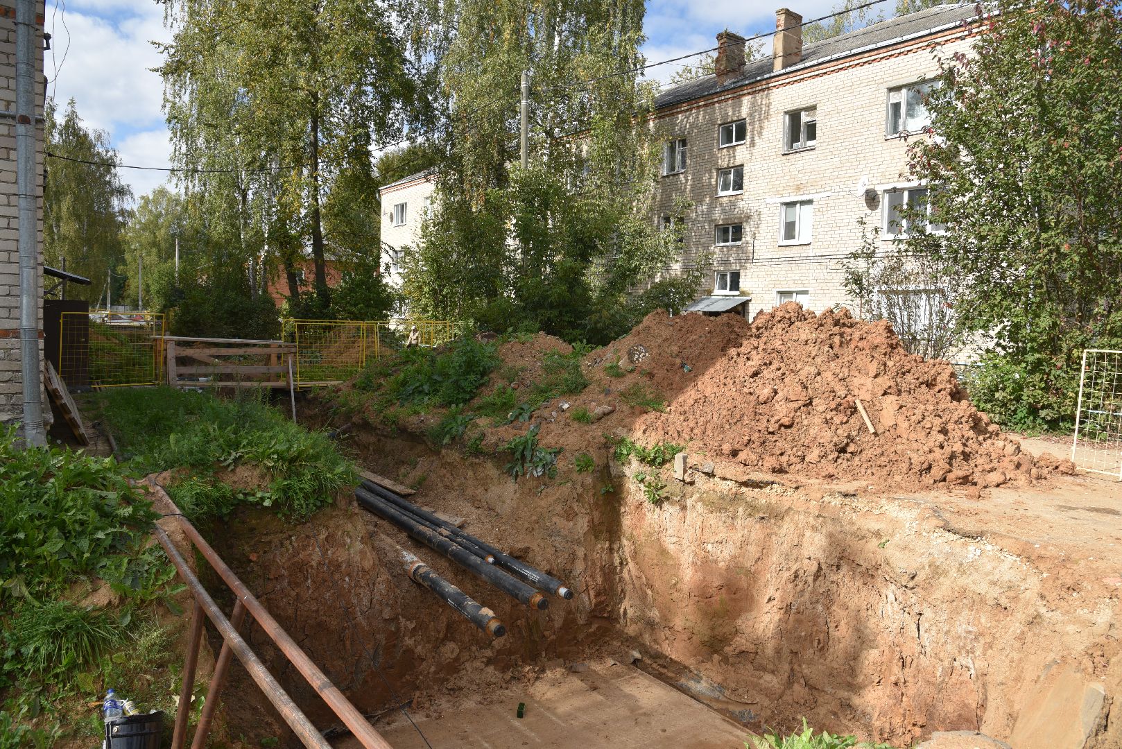 лотошино, ремонт тепловых сетей, ремонт теплотрассы, жкх, подготовка к зиме,